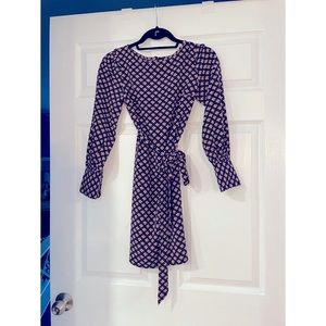 Petite xxs loft navy dress